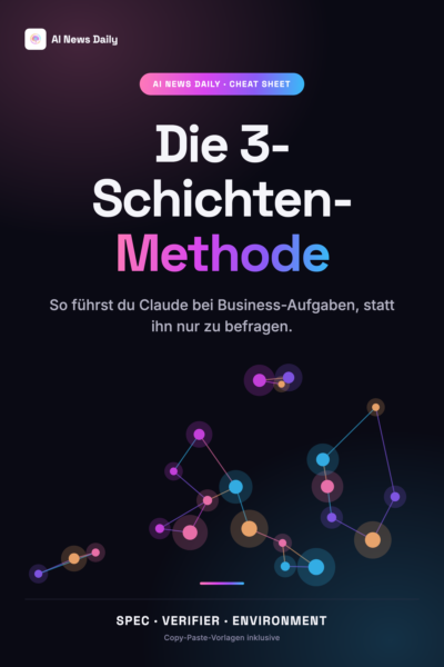 Die 3-Schichten-Methode Cheat Sheet - PDF Guide Cover